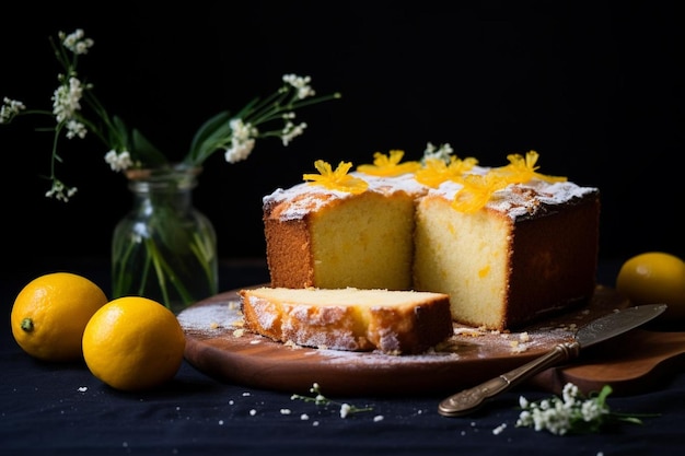 Pastel de limón y ricotta