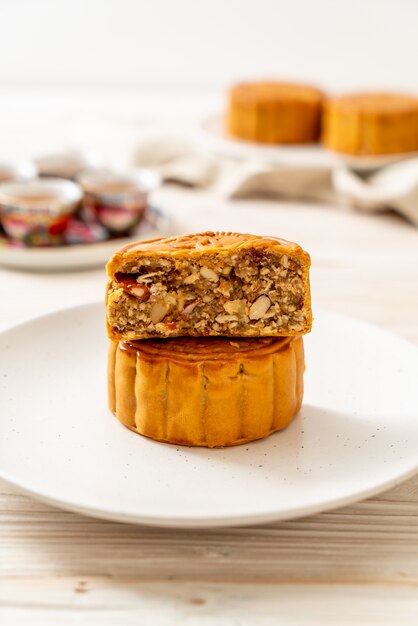 Pastel de luna chino para festival chino de mediados de otoño