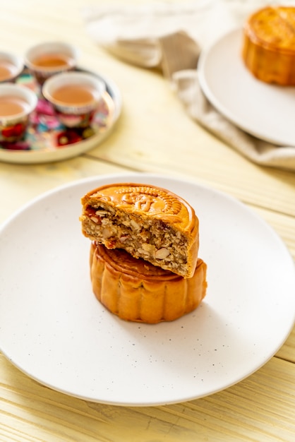 Pastel de luna chino para festival chino de mediados de otoño