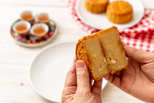 Pastel de luna chino para el festival chino de medio otoño