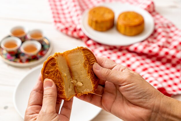 Pastel de luna chino para el festival chino de medio otoño