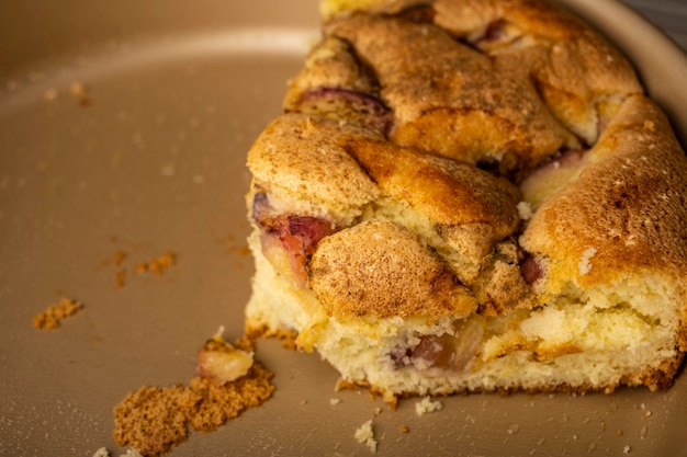 Pastel de manzana casero y delicioso