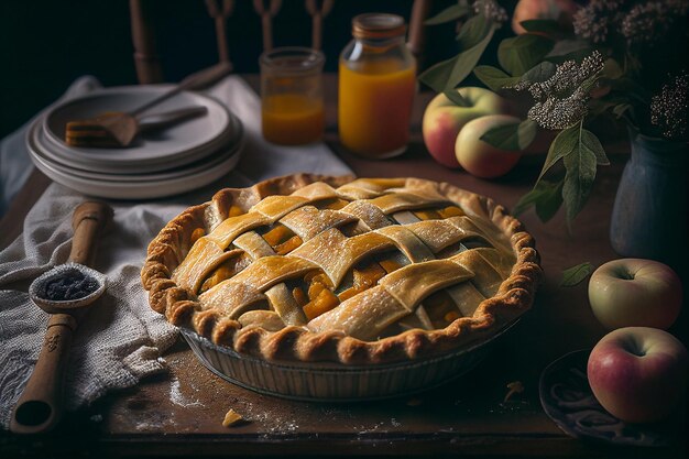 pastel de manzana