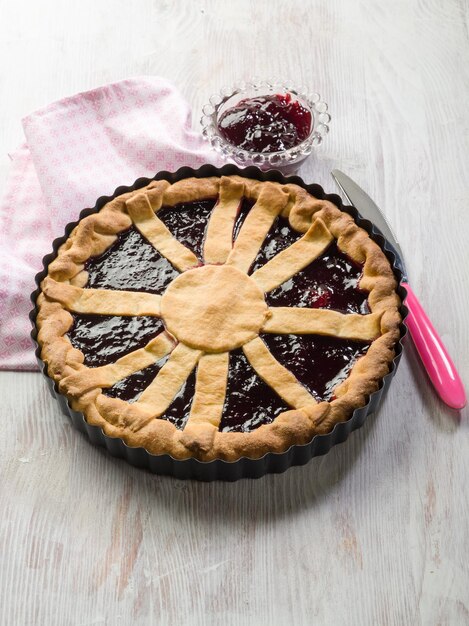 pastel de mermelada