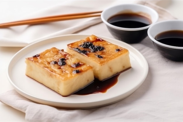 Pastel de nabo Plato de comida de mesa Generar Ai