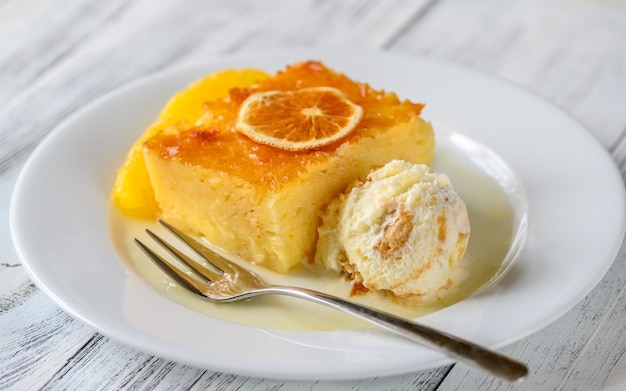 Pastel de naranja filo griego Portokalopita