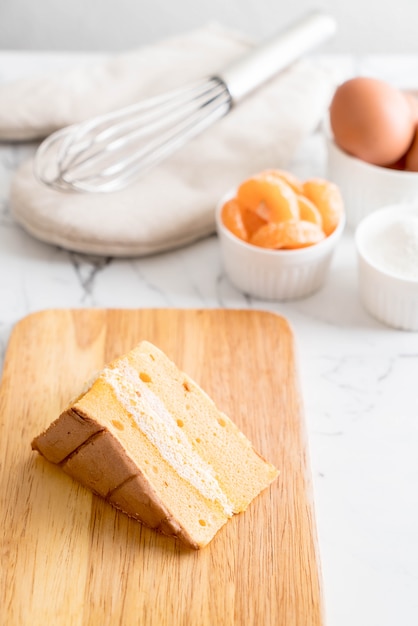 pastel de naranja de gasa