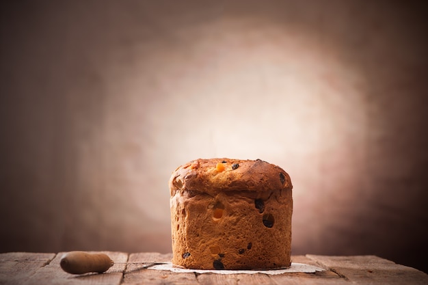 Pastel de Navidad italiano Panettone