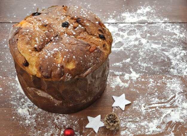 Pastel de navidad italiano