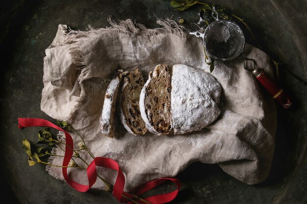 Pastel de navidad stollen