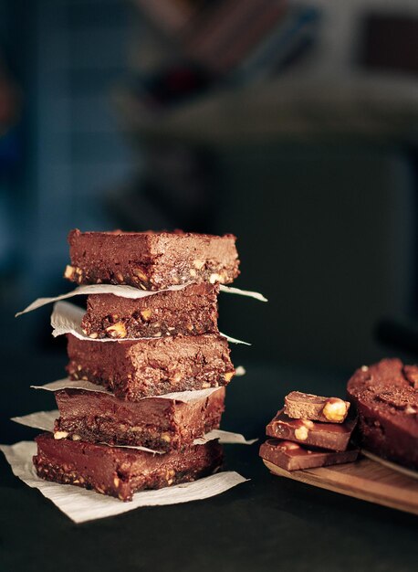 Foto pastel con nueces