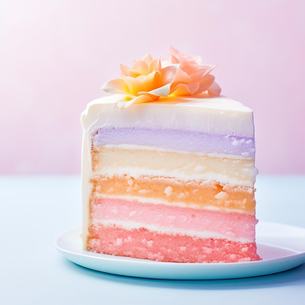 Pastel Ombre para un evento de fiesta de cumpleaños Panfleto o publicidad