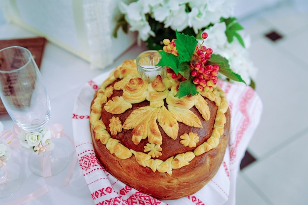 Pastel de pan de boda Pan de boda