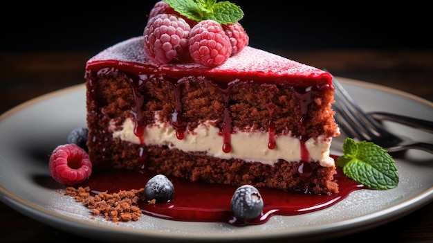 pastel de queso de terciopelo rojo fotografía profesional generativo Ai