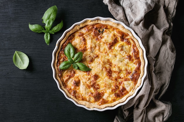 Pastel De Quiche Al Horno Con Verduras