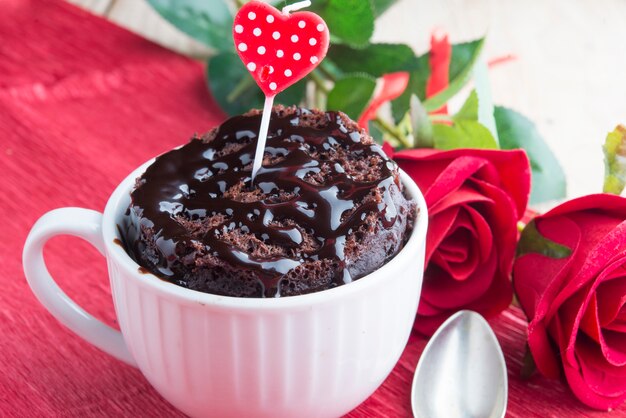 Pastel de taza para un día especial