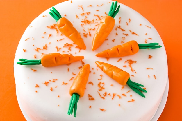 Foto pastel de zanahoria dulce