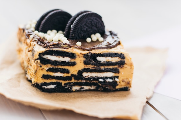 Foto pastelaria bolinho delicioso em papel