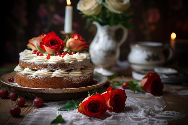 Pasteles de zanahorias con helado de queso con crema