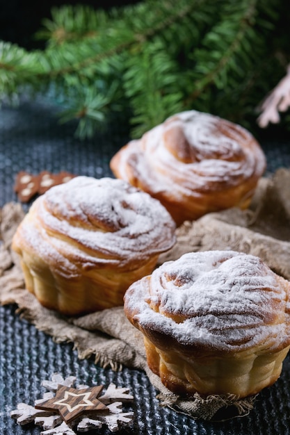 Pastelitos modernos para la Navidad.