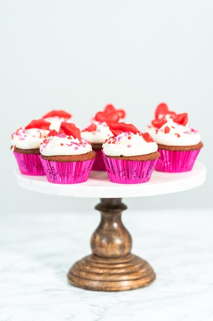 Pastelitos de terciopelo rojo