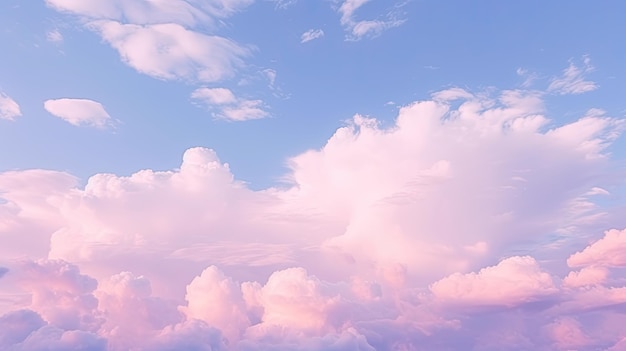 Pastellfarbener Hintergrund des Himmels in femininer Form