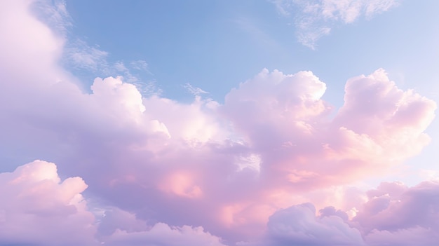 Pastellfarbener Hintergrund des Himmels in femininer Form