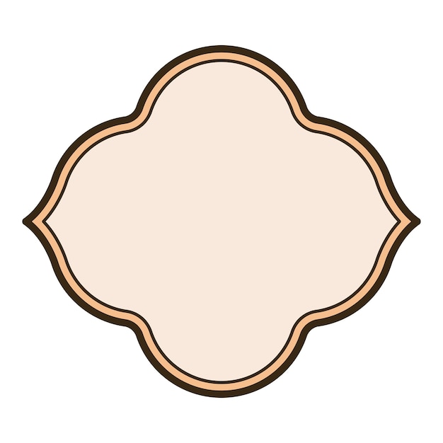 Pastellorange Abzeichen png durchsichtiger Hintergrund