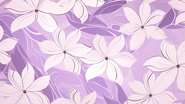 Pastellviolette Blume Delikate Illustration mit ruhigem blumigem Hintergrund