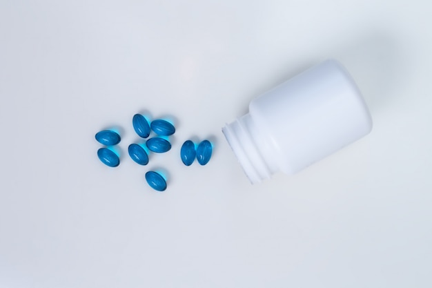 Pastillas azules, medicamentos y medicinas, farmacia