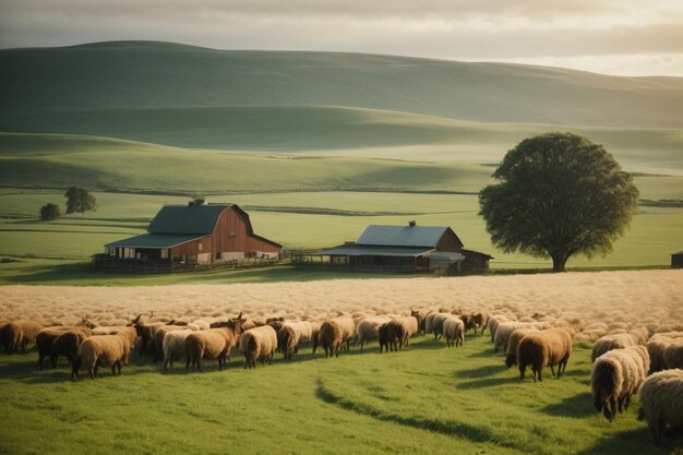 Pastorale Perfektion Landwirtschaft Arc c