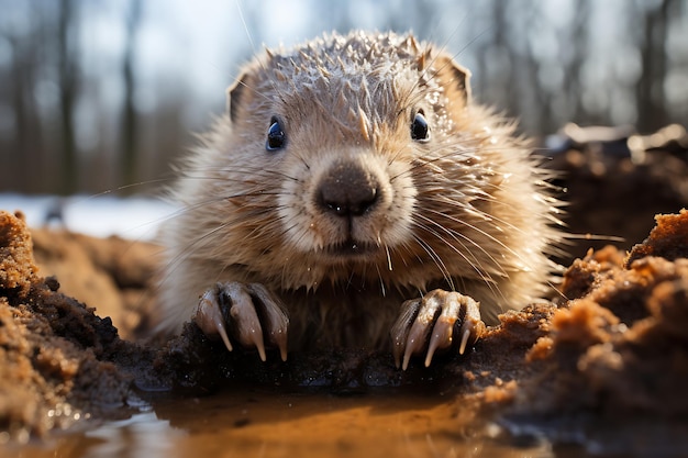 Patas e previsões dia da marmota sabedoria dia da maramota foto