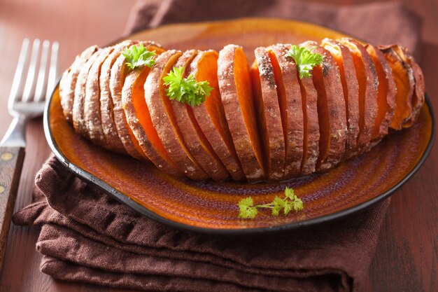 Patata al horno hasselback