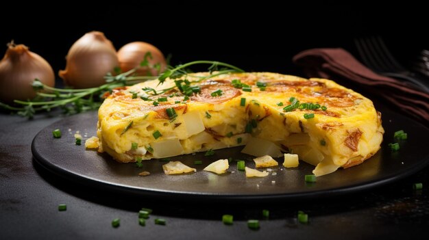 patatas al horno con queso en una mesa de madera