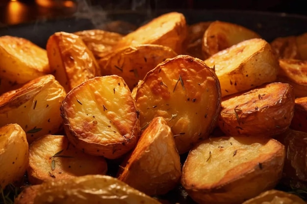 patatas asadas crujientes