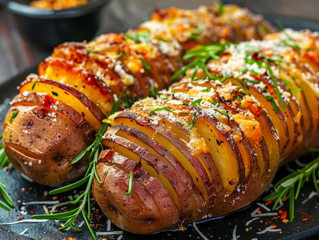 Patatas asadas con hierbas y especias