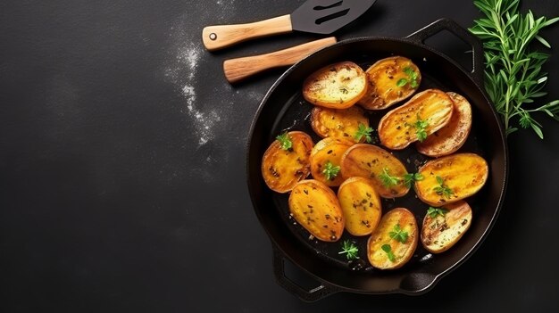 Patatas Asadas Con Hierbas Y Especias