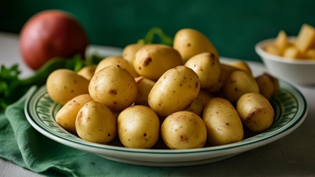 Patatas deliciosamente frescas listas para ser disfrutadas