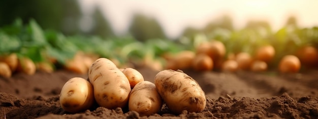 Patatas en el fondo del jardín IA generativa