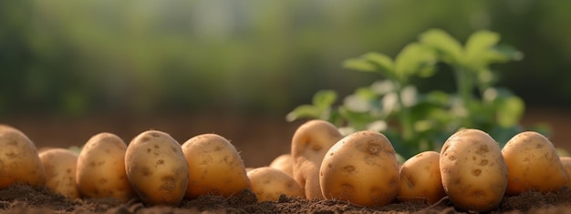 Patatas en el fondo del jardín IA generativa