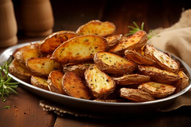 Patatas fritas al horno, crujientes