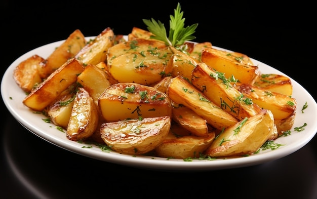 Patatas fritas crujientes e irresistibles Una fotografía culinaria generativa de Ai