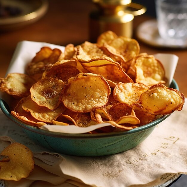 Foto patatas fritas dulces y sabrosas