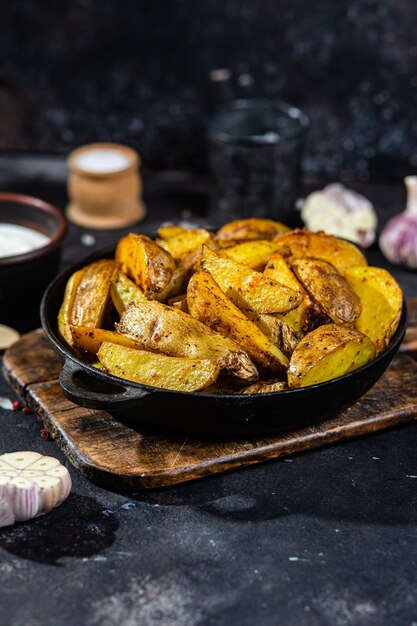 patatas fritas Patata rústica con ajo y especias