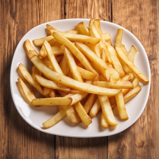 Patatas fritas en un plato