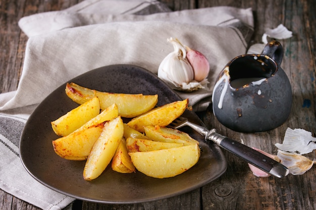 Patatas Fritas Con Salsa