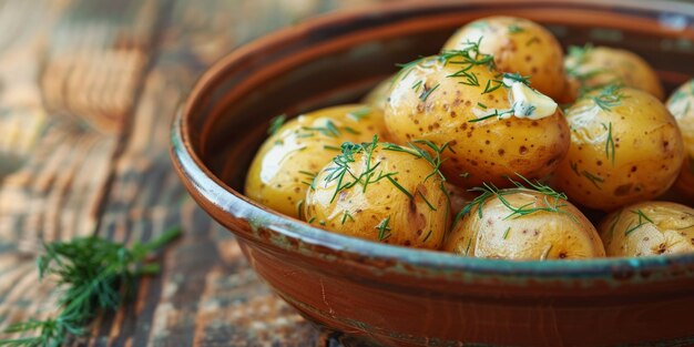 patatas hervidas con hierbas IA generativa