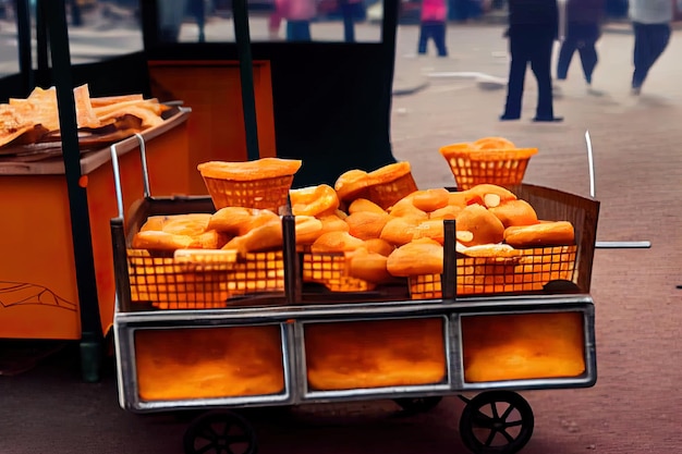 Foto patatas rellenas de tocino y queso generativo ai