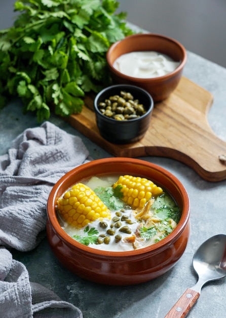 Patatosuppe in Kolumbien, Kuba und Peru verbreitet.