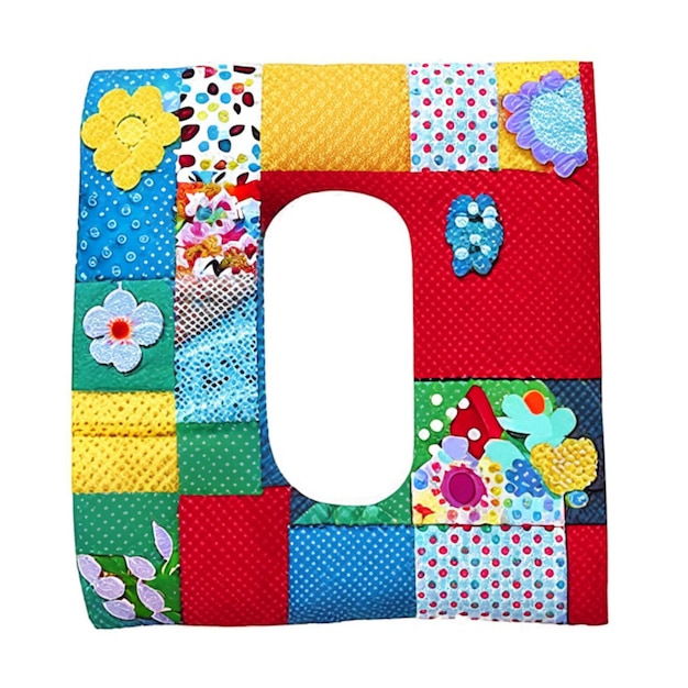 Patchwork-Alphabet-Buchstabe